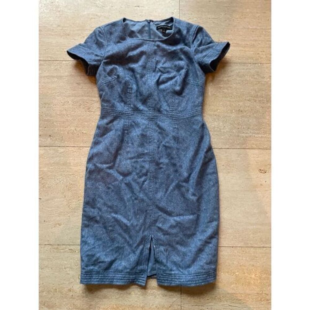 Banana Republic‎ Petite blue Denim Short-Sleeve Dress Casual Office Wear size 0